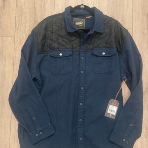 Howler Brothers Navy and Black Shirt Jacket